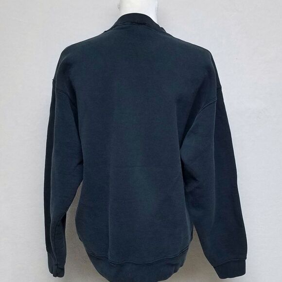 VINTAGE 1980s Front Row Orlando Magic Black Printed USA Made Warm Sweatshirt Med - Picture 12 of 14